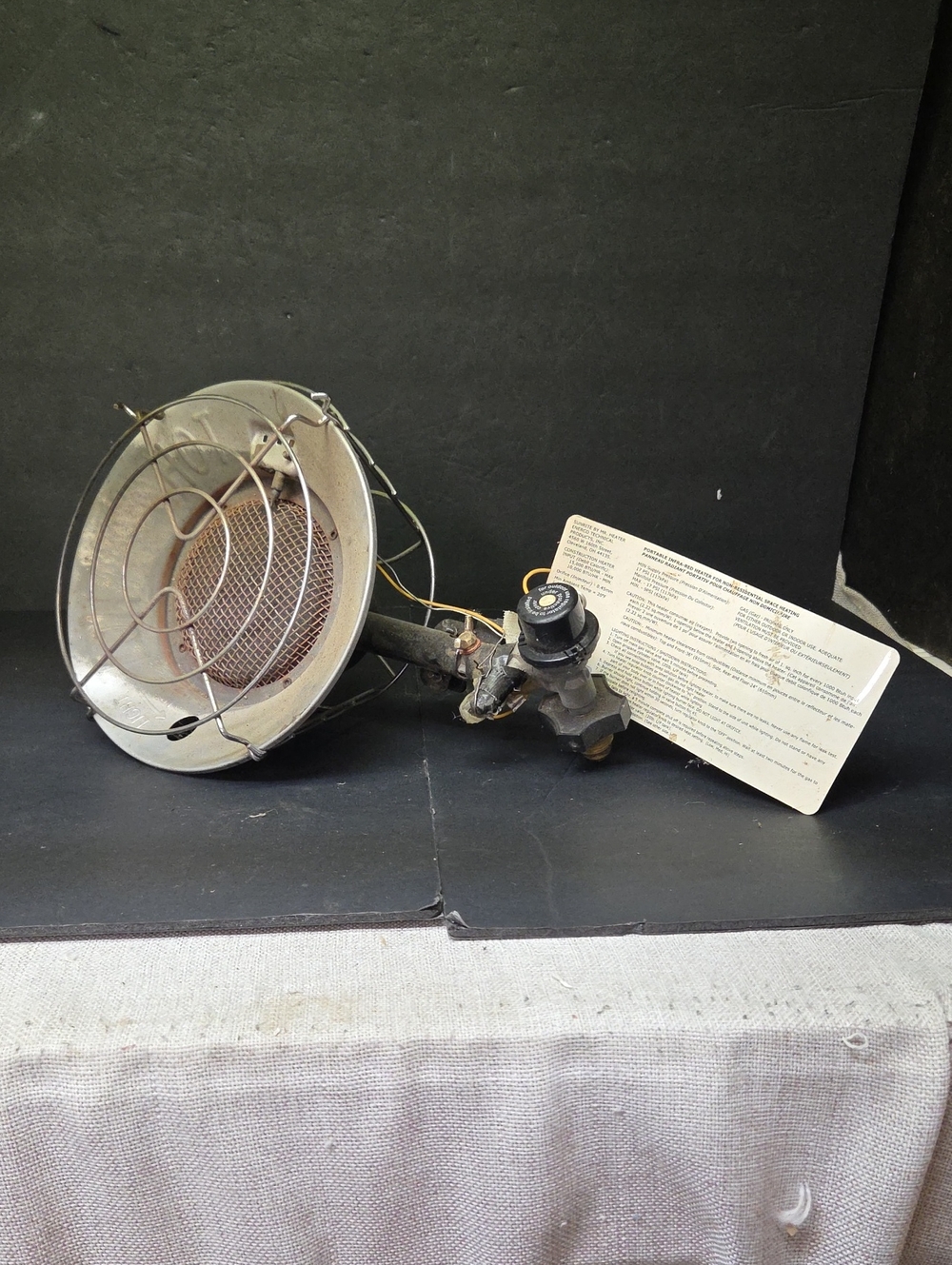Mr. Heater SRC15T 15000 BTU Tank-Top Propane Heater - Silver